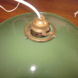 Old suspension in enamelled sheet