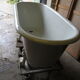 Old cast iron bathtub
