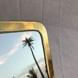 Set of 4 Brass Square Mirrors