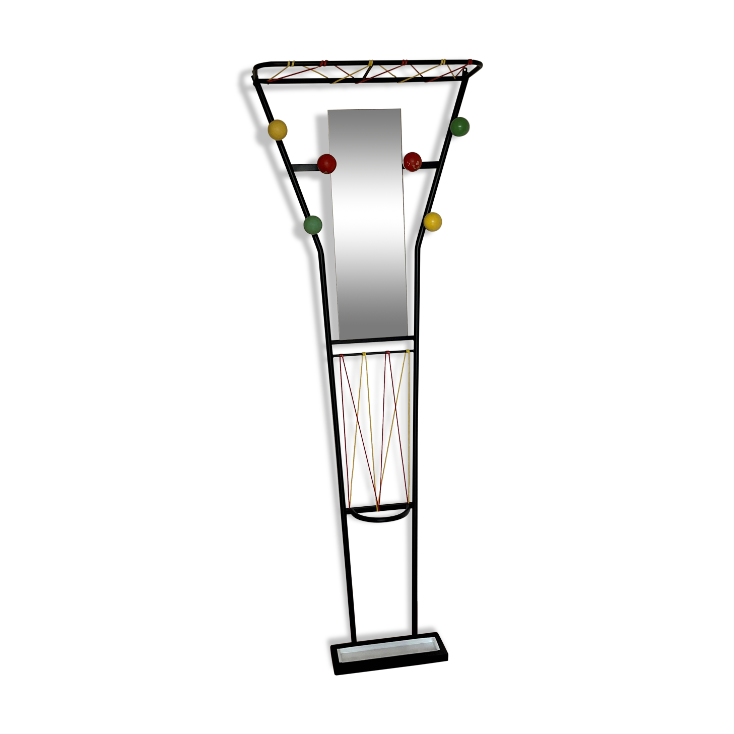 Dressing room wall coat rack vintage design 50 60