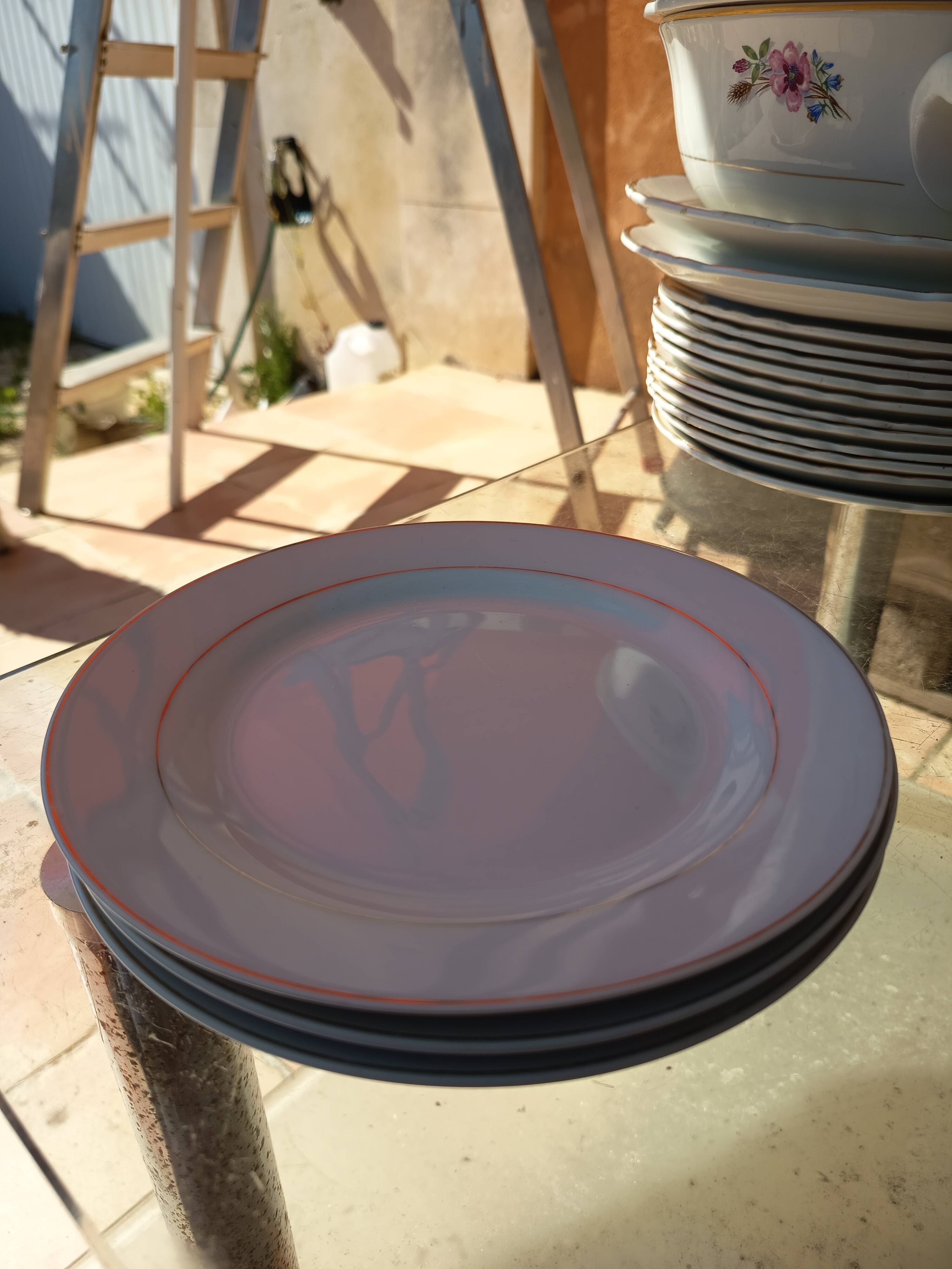 Lot de 3 assiettes à dessert