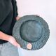 Sculptural dish/basket/trinket tray in burnt wood – Hammered texture