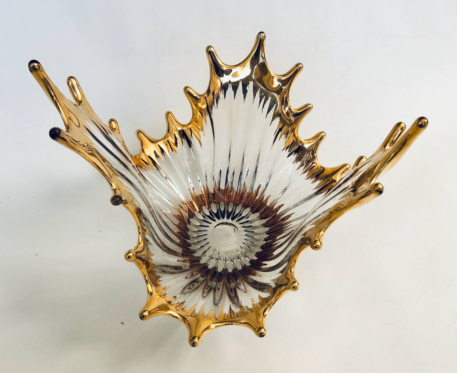 Bayel crystal bowl and gilding, 1950-60
