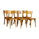 6 chaises bistrot vintage bois