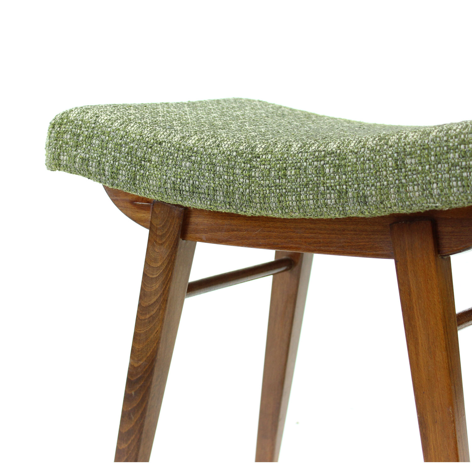 Midcentury Footstool in Dark Beechwood by Tatra, 1960s