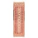 1970s Vintage Turkish Hand-Knotted Wool Cotton Orange Runner Rug 89x287