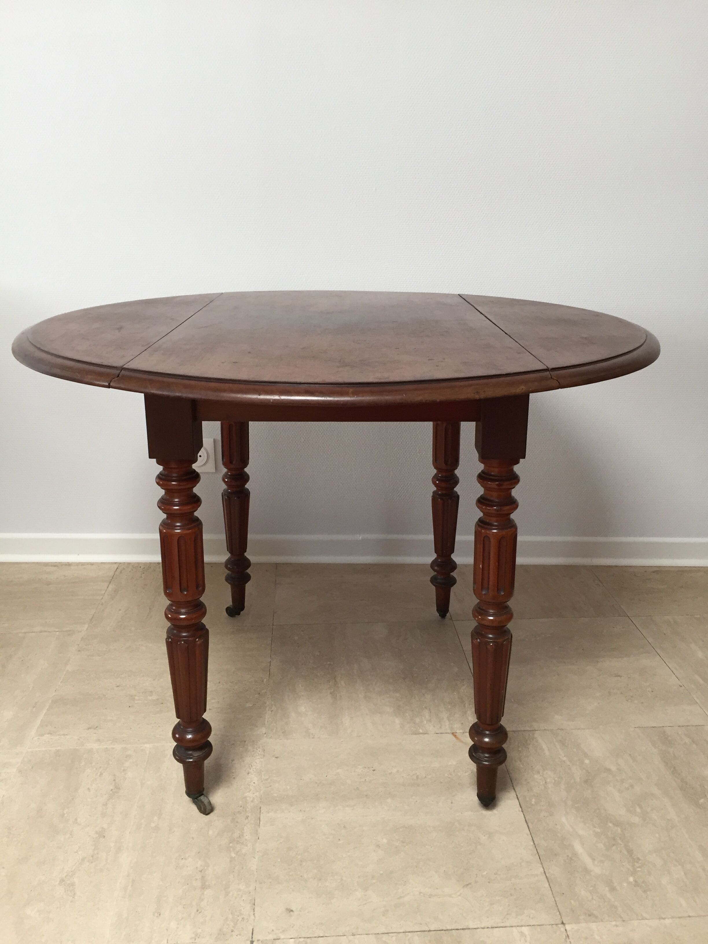 Walnut folding table 19th