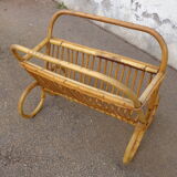 Bamboo magazine holder