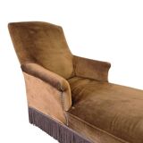 Vintage chaise longue / armchair / daybed with fringes