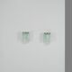 Pair of Murano glass wall sconces, Italy, 1960s.