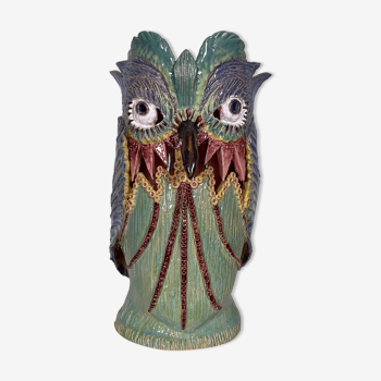 Ceramic owl lamp, 2019