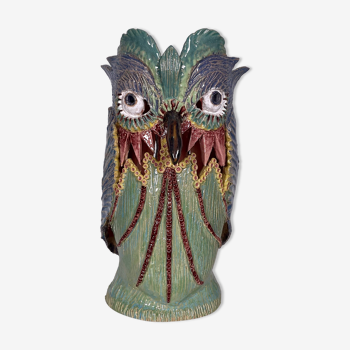 Lampe hibou en céramique, 2019