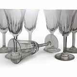 7 crystal wine glasses Saint Louis model Cerdagne