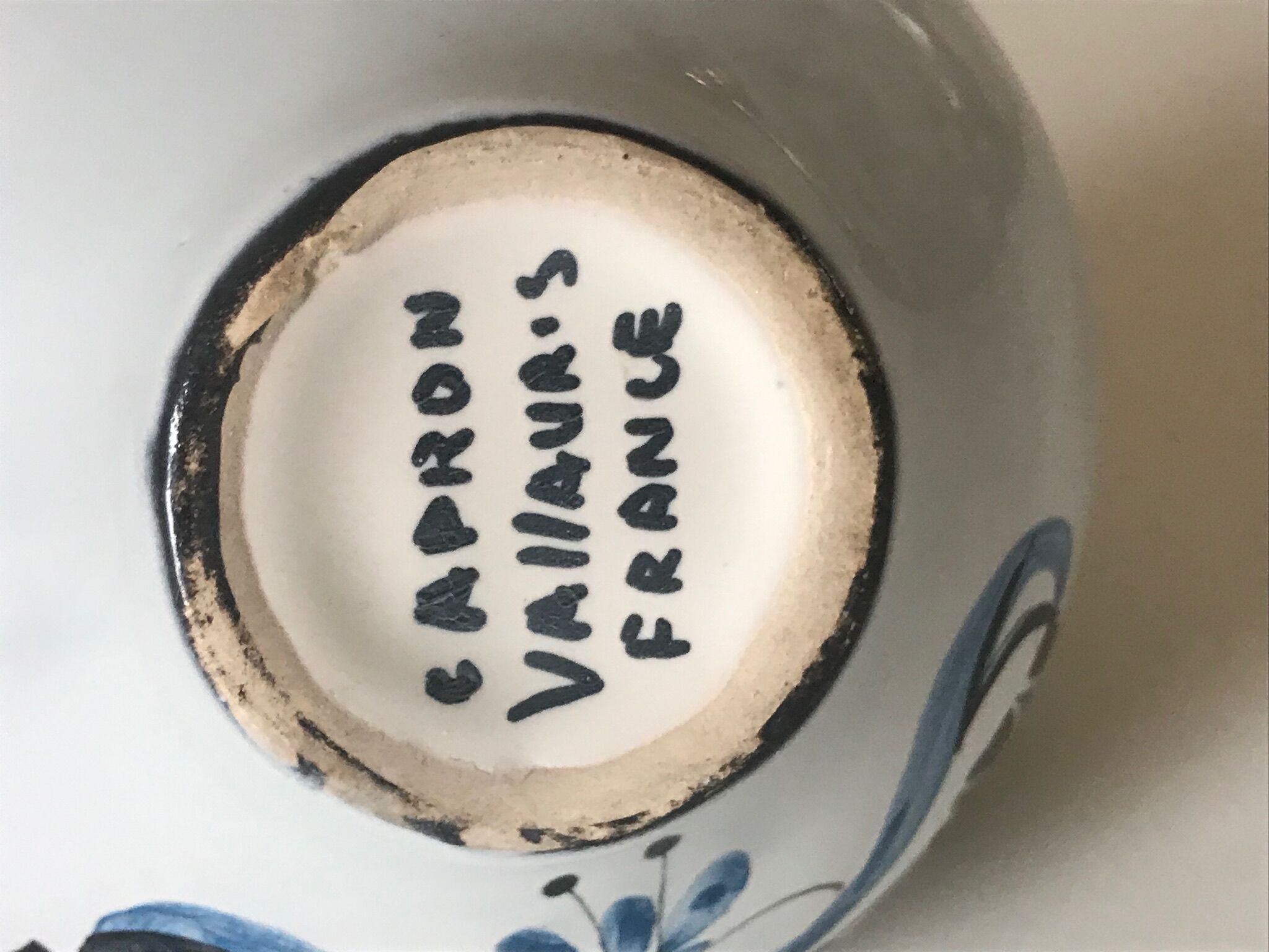 Ceramic alcohol bottle design roger capron 1960