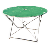 Table de jardin pliante vintage verte