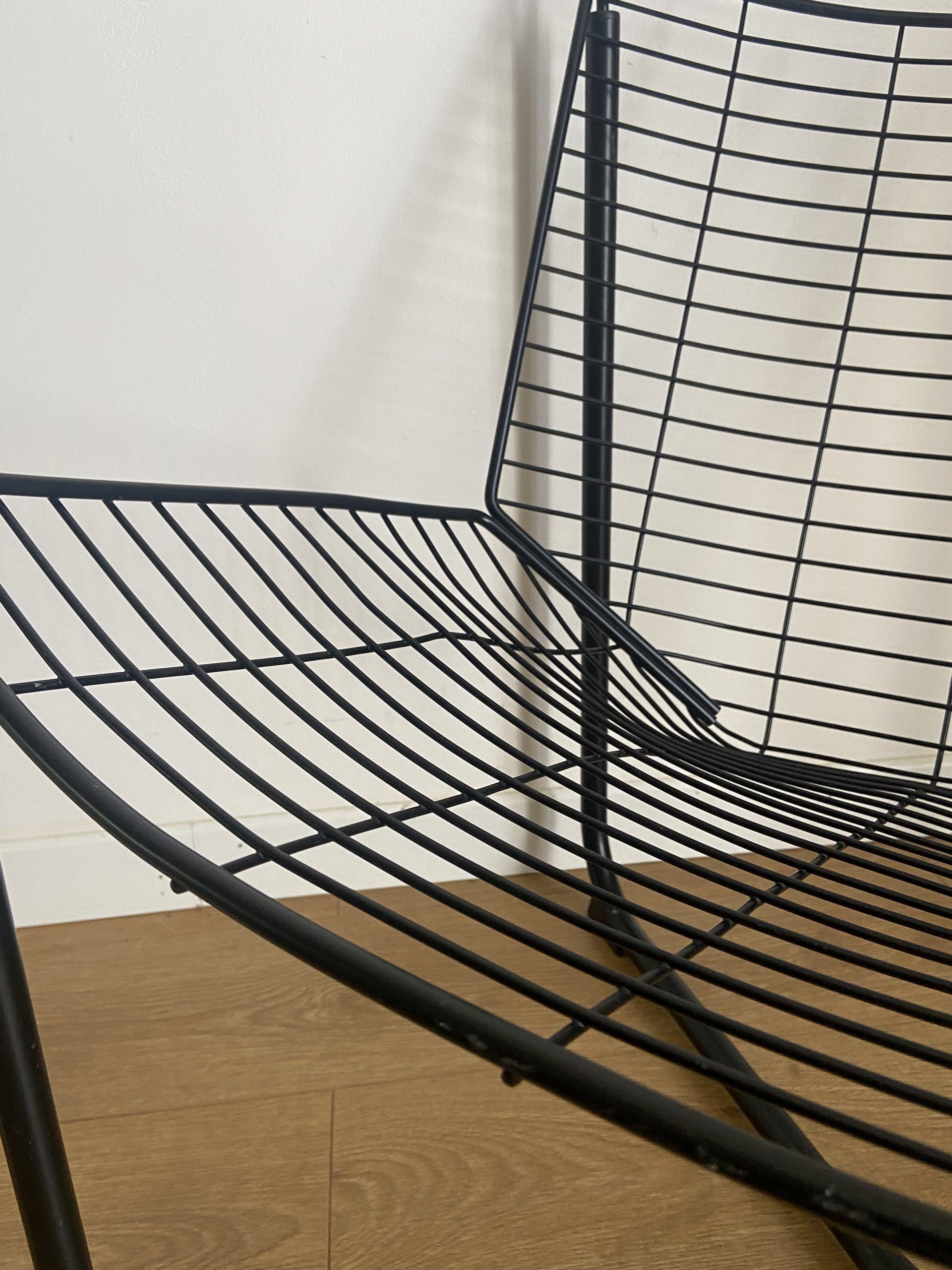 Black räane armchair by niels gammelgaard for ikea