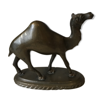 Bronze brass camel statuette signed by the artist