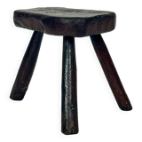 Vintage Brutalist Tripod Stool