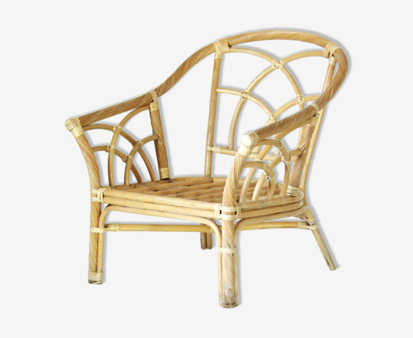 1970s Vintage Bamboo Garden Armchair Selency 1970s Vintage Bamboo Garden Armchair, Vintage Bamboo Outdoor Furniture