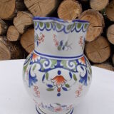 Decorated earthenware pitcher