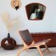 Pair of Teak & Leather heaters - model "Los Angeles" - Olivier de Schrijver