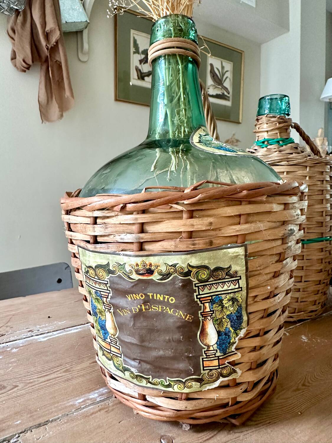 Dame jeanne Viresa avec étiquettes d’origine