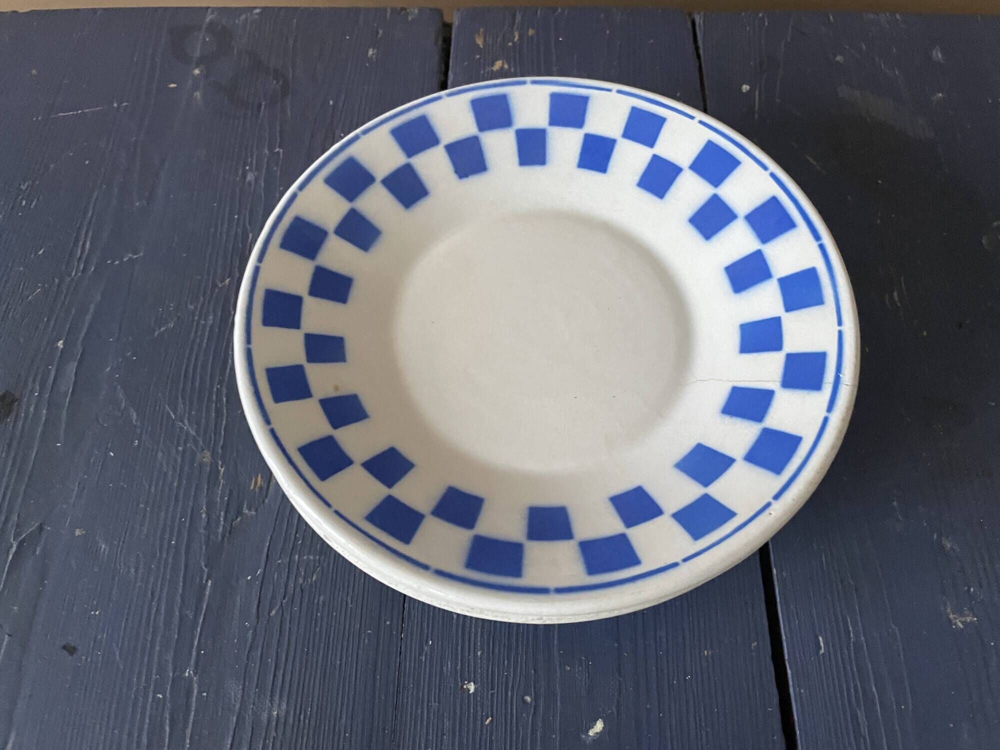 Lot de 3 petites assiettes anciennes Lunéville