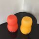 Série de deux vases Léonardo orange et jaune
