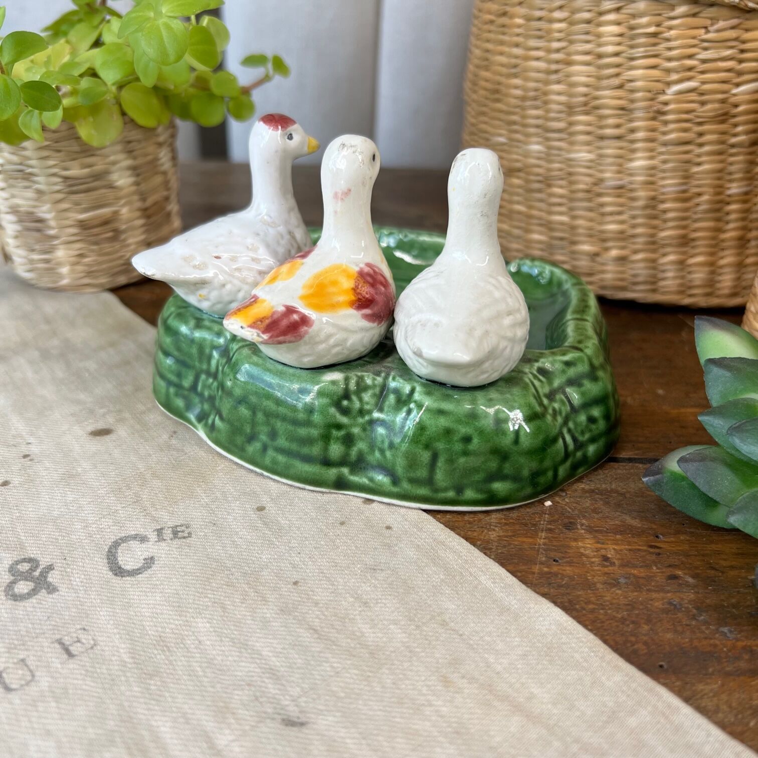 Cendrier barbotine “3 canards”