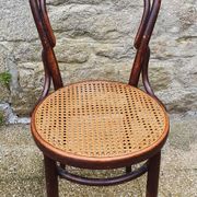 Chaise de bistrot Brune 1904, bois courbé, chêne foncé