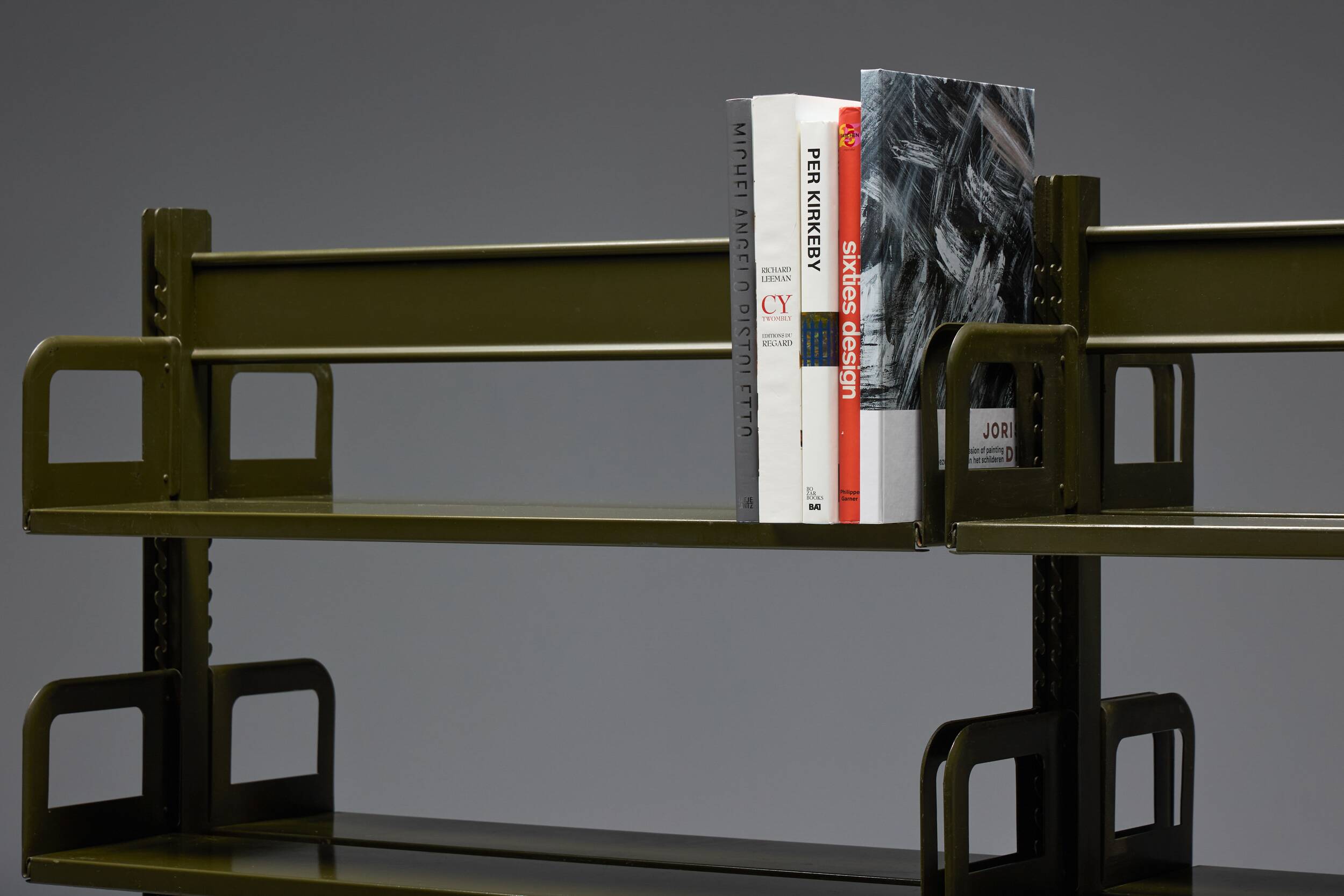 Modular freestanding shelving system, France, 1950s