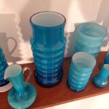 German glass vases by Karl Friedrich, 1960s, set of 11.