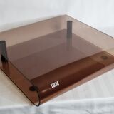 Smoked plexiglass briefcase, IBM, 70s-80s