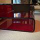 Red Plexiglass Coffee Table from the 1970s, French Design, Aesthetic