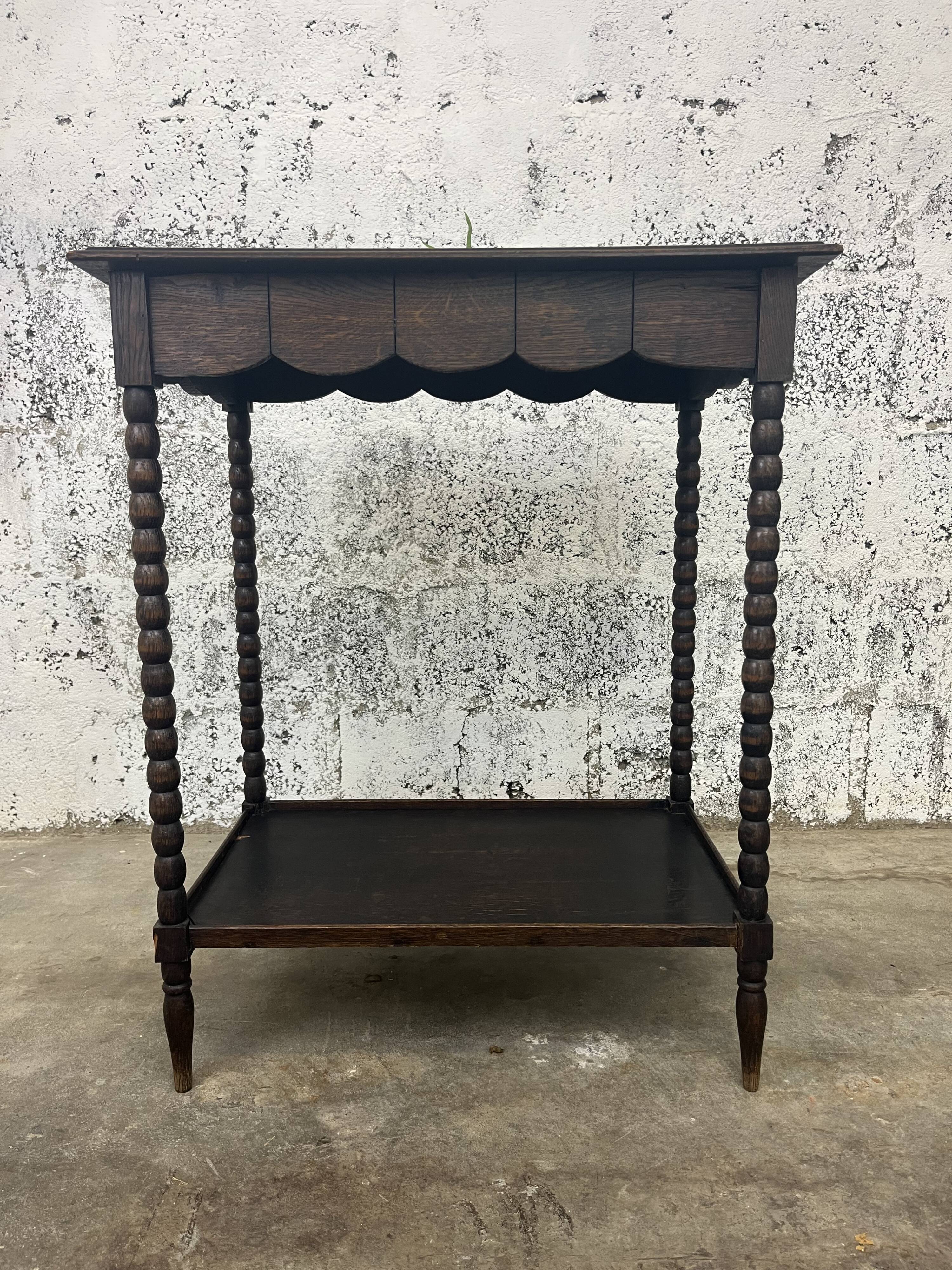 Table d'appoint à double plateau