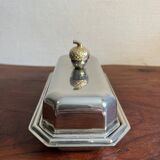Silver-plated butter dish