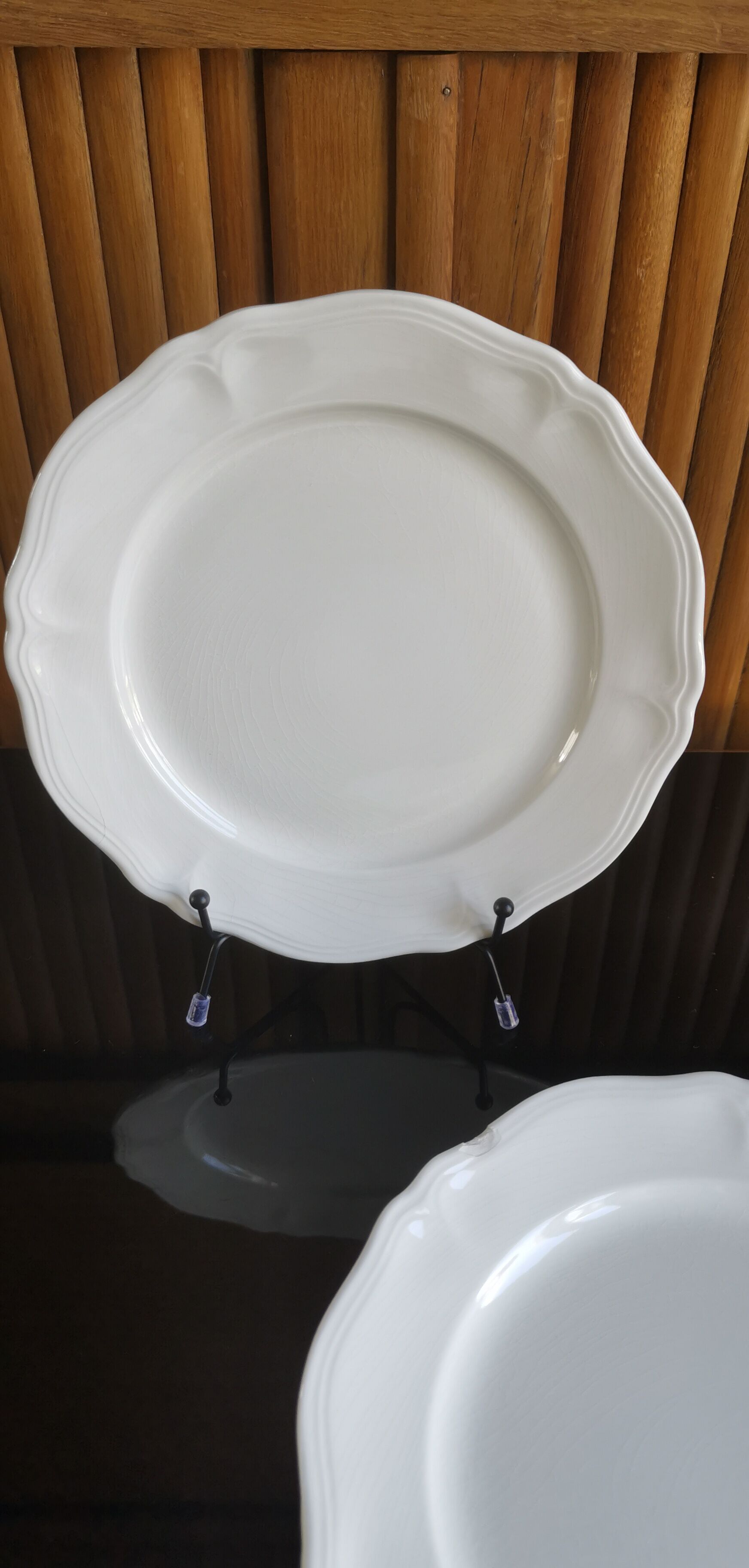 5 Dessert plates 22cm Sarreguemines France