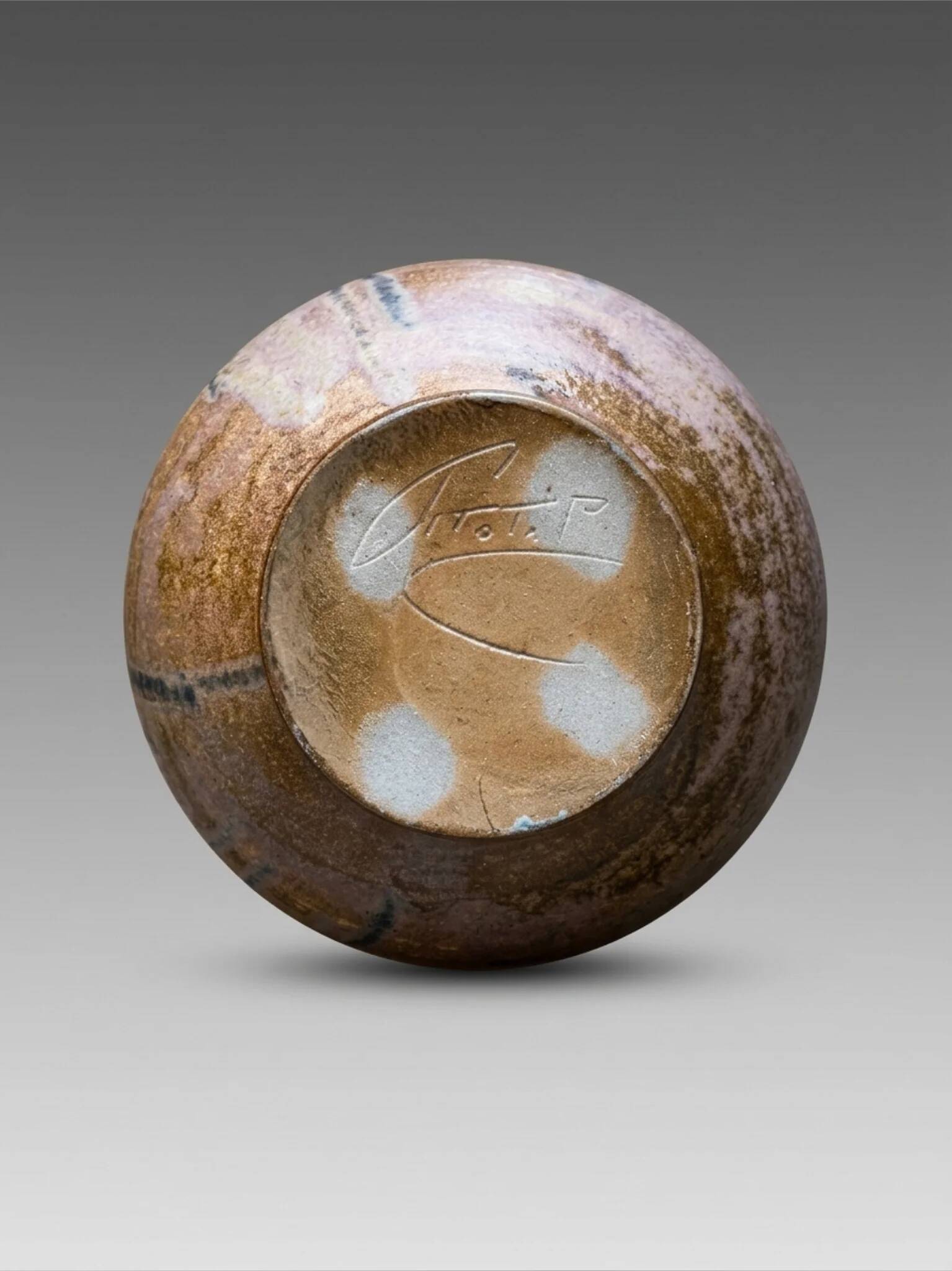 Vase Maurice Pitot en grès émaillé – Belgique – Années 60