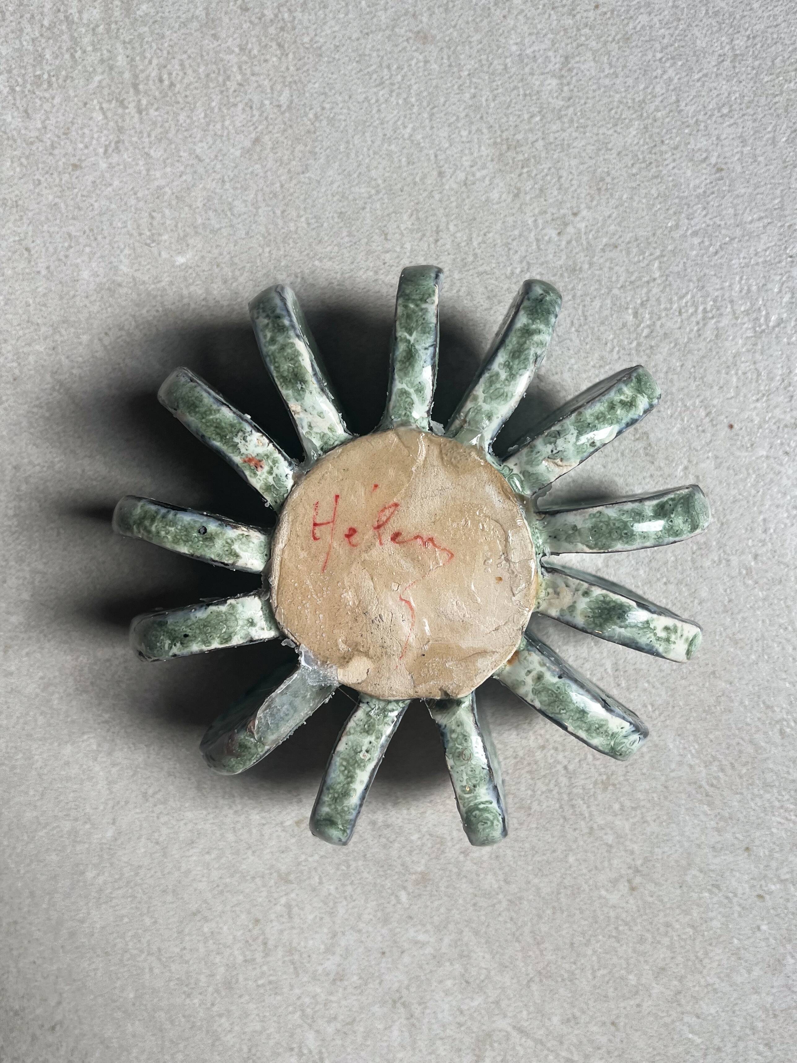 Small ceramic candle holder