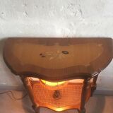Old half-moon console