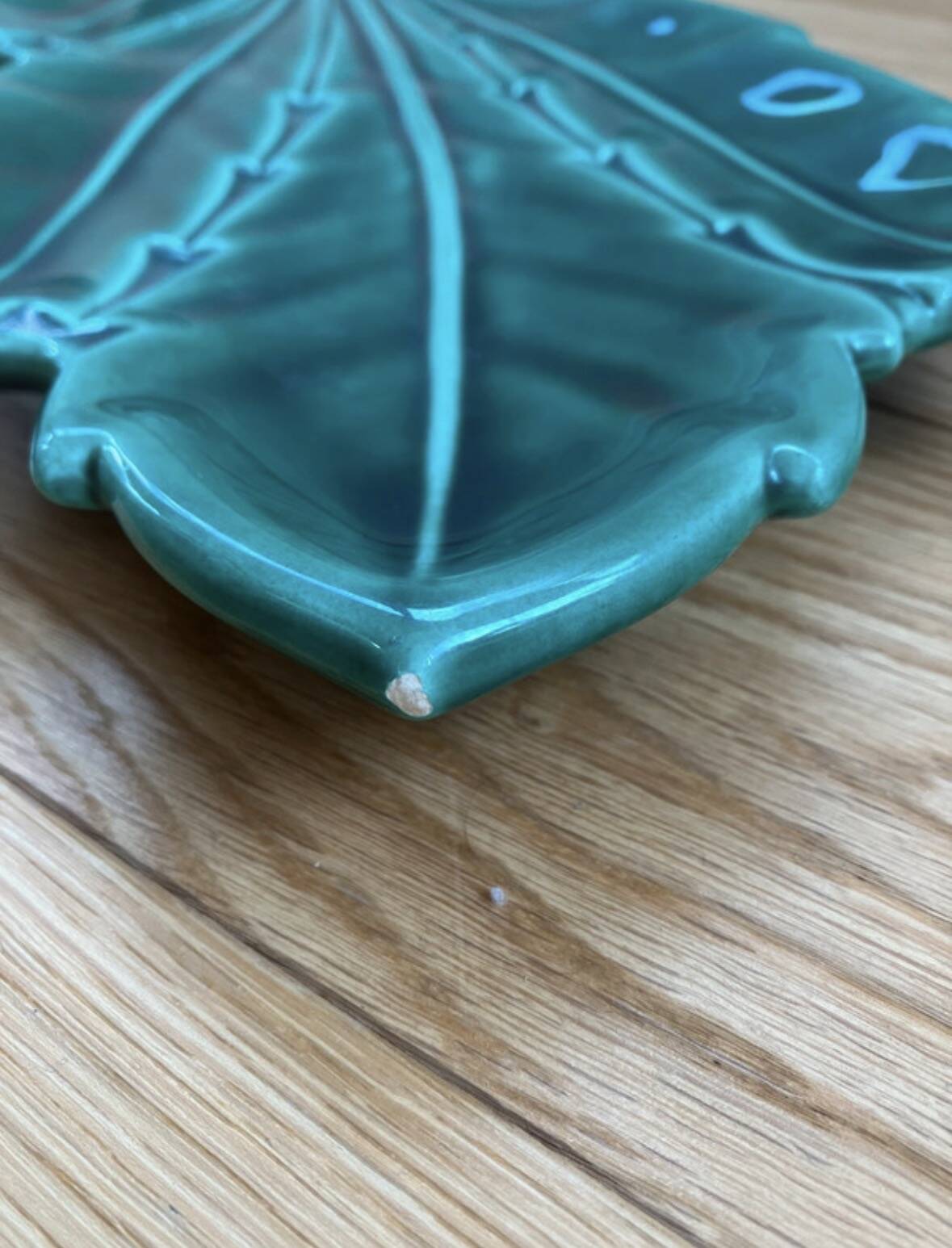 Long dish or platter in Vallauris style.