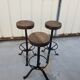 Bar et tabourets brutaliste 1970
