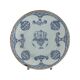 Assiette en faïence de Delft bleu à décor de fleurs