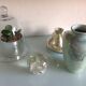 Pearly green ovoide vase by Scheurich Keramik / vintage 60s-70s