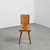 Set of 4 chairs model S28 by Pierre Chapo, France circa 1965.