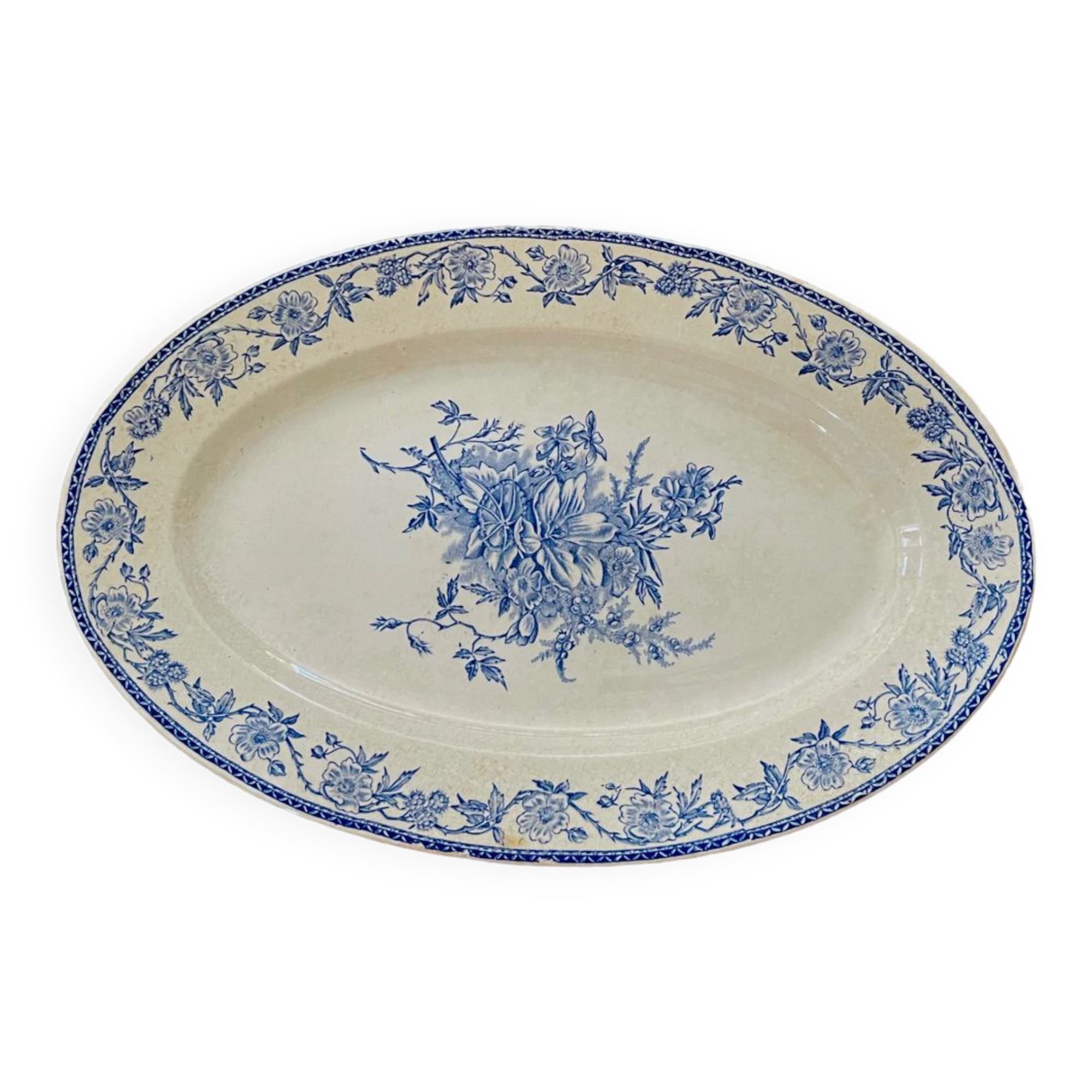 Oval flat fontanges france sarreguemines