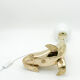 Vintage brass sea lion lamp