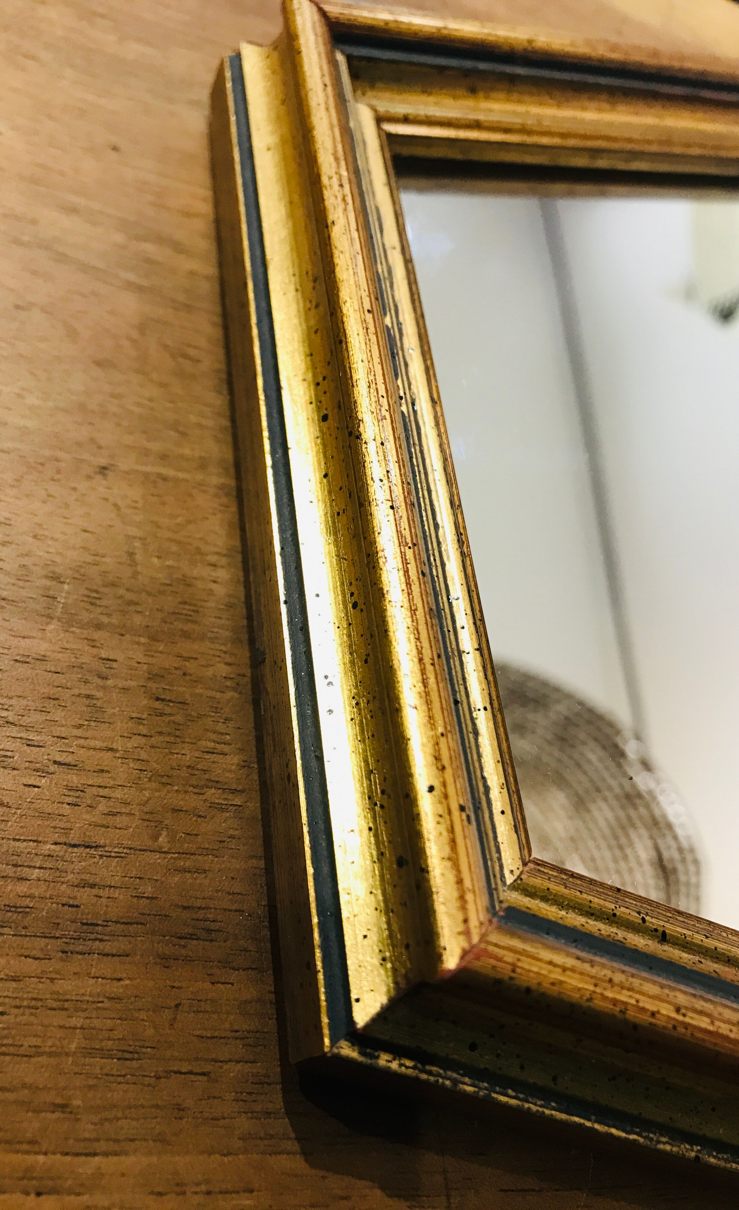 Hexagonal old mirror