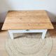 Wood and white coffee table