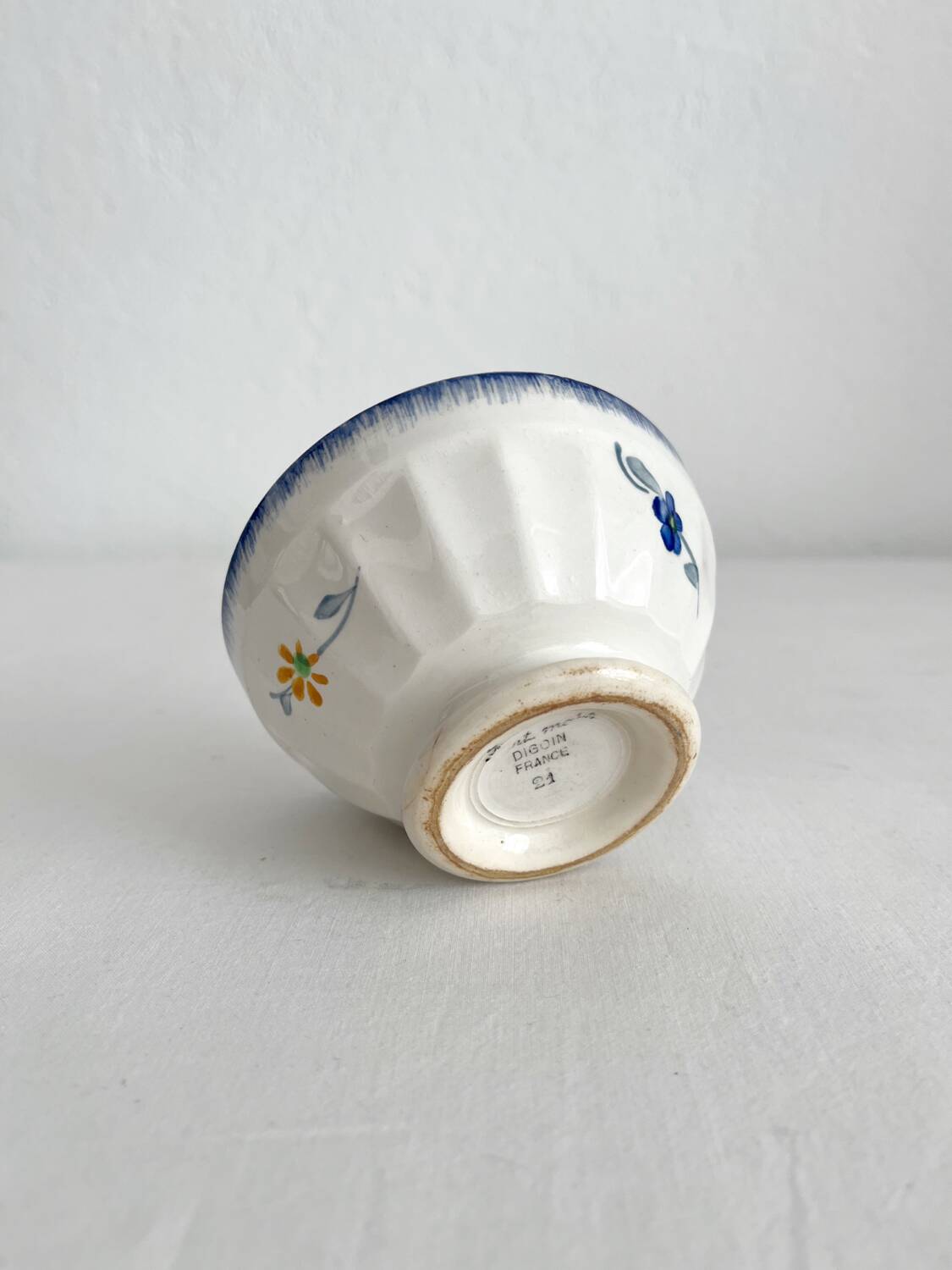 Small old earthenware bowl “Mary Lou” Digoin vintage